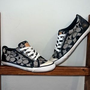 Coach Black Grey Shoes